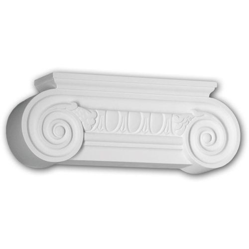 4250691786790 - Decor - Pilaster Kapitell 421201 Fassadenelement Pilaster Außenstuck Ionischer Stil weiß - weiß