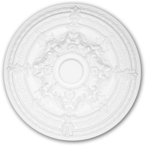 4250691775206 - Decor - Rosette profhome 156039 Zierelement Deckenelement Rokoko Barock Stil weiß ø 659 cm - weiß