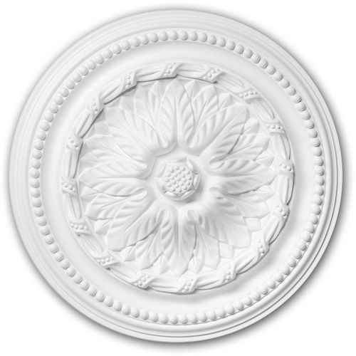 4250691774889 - Decor - Rosette profhome 156007 Deckenelement Zierelement Neo-Empire-Stil weiß ø 40 cm - weiß