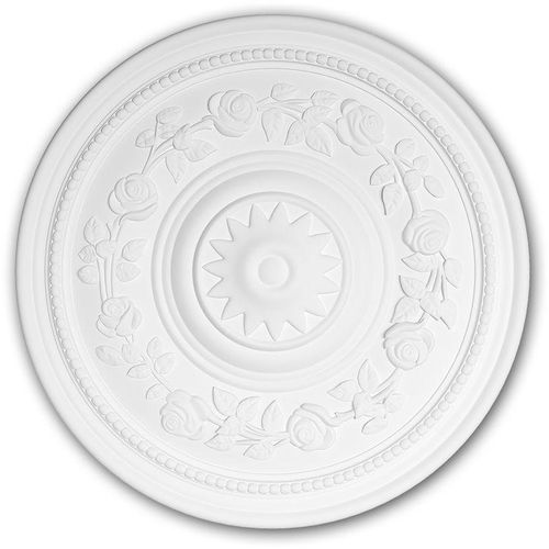 4250691775190 - Decor - Rosette profhome 156038 Zierelement Deckenelement Rokoko Barock Stil weiß ø 40 cm - weiß