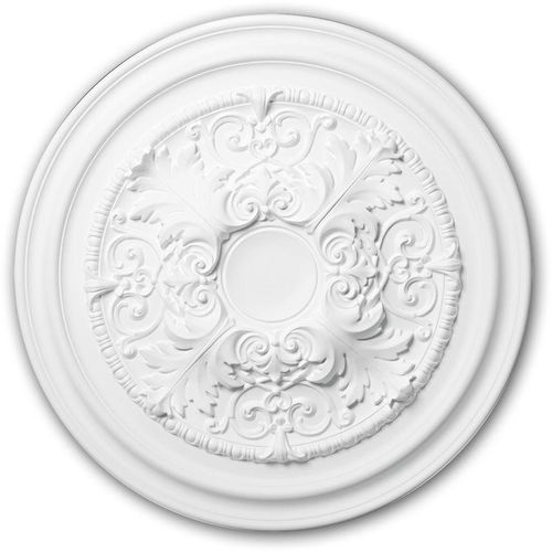 4250691774827 - Decor - Rosette profhome 156001 Deckenelement Zierelement Neo-Klassizismus-Stil weiß ø 695 cm - weiß