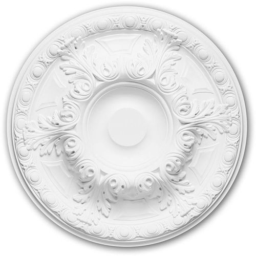 4250691775022 - Decor - Rosette profhome 156021 Zierelement Deckenelement Neo-Renaissance-Stil weiß ø 490 cm - weiß