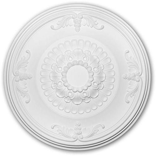 4250691775268 - Decor - Rosette profhome 156045 Zierelement Deckenelement Neo-Empire-Stil weiß ø 663 cm - weiß