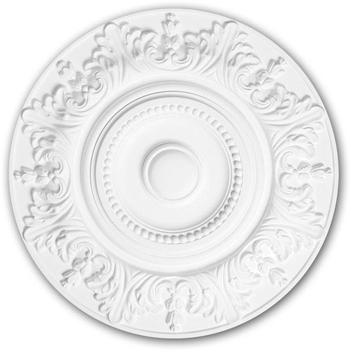 4250691775015 - Decor - Rosette profhome 156020 Zierelement Deckenelement Rokoko Barock Stil weiß ø 470 cm - weiß