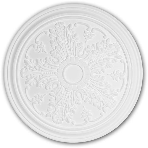 4250691775152 - Decor - Rosette profhome 156034 Zierelement Deckenelement Neo-Klassizismus-Stil weiß ø 512 cm - weiß