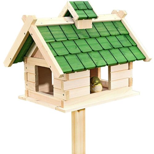 4251258933572 - Vogelhaus Holz Vogelfutterhaus Vogelvilla Vogelhäuschen Vogelfutterstation - Melko