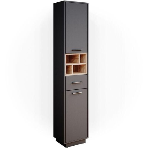 4251421956551 - Badschrank Hochschrank Badezimmerschrank Beatrice Badregal Badmöbel Regal