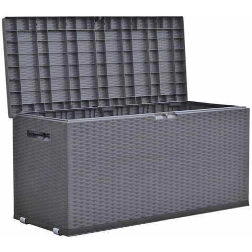 4059865022197 - Auflagenbox Rattan Optik Gartenbox Gartentruhe Auflagen Kissen Garten Box Truhe