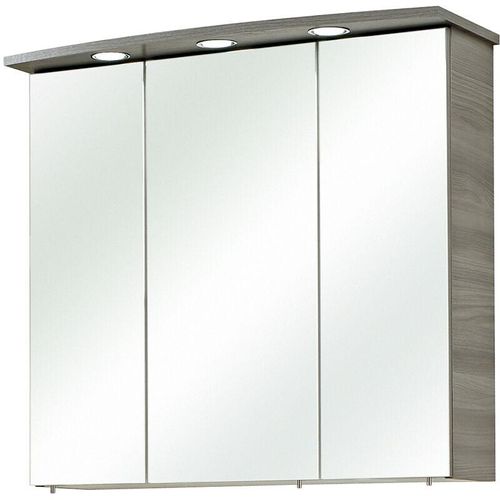 4066075042228 - Lomadox - Badezimmer Spiegelschrank QUIMPER-66 in Sangallo Grau quer Nb b h t ca 75 72 20 cm - grau