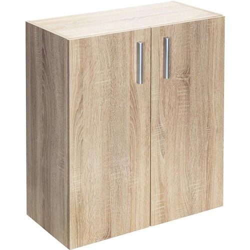 4250525360523 - CASARIA® Kommode mit 2 Türen Holz Modern höhenverstellbarer Einlegeboden Schlafzimmer Büro Flur Mehrzweckschrank Aktenschrank Schrank 2 Fächer mit