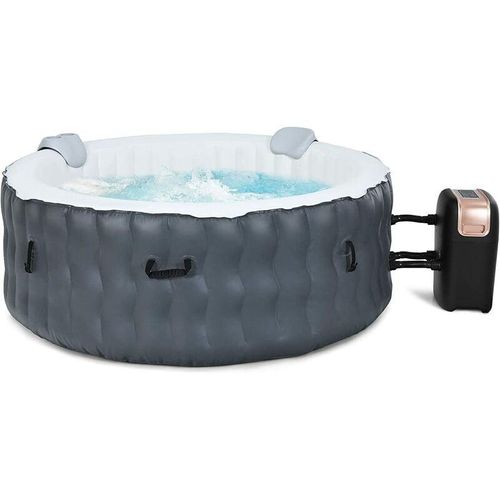 0794094546062 - Aufblasbarer Whirlpool Φ180cm Massage Spa Pool rund mit 108 Massagedüsen Heizfunktion Outdoor Massagepool Selbstaufblasend für 4 Personen