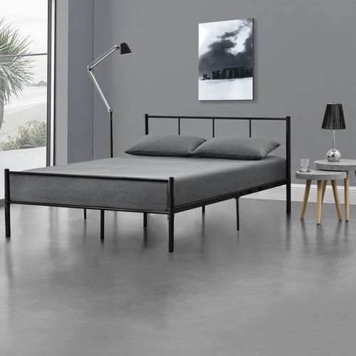 4059438145261 - [encasa] - Metallbett Laos 140x200 cm Schwarz encasa - Schwarz