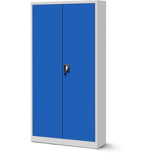 5902560331042 - Aktenschrank C001H Büroschrank Metallschrank Stahlschrank Werkzeugschrank Stahlblech Pulverbeschichtet Flügeltürschrank Abschließbar 195 cm x 90 cm x