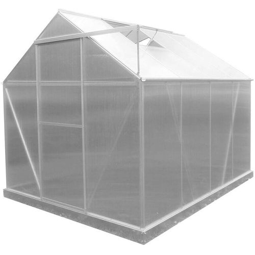 8436038135209 - - Gewächshaus Lunada Polycarbonat Aluminium 4 Module 482 m² 249x193x190 cm mit Fundament