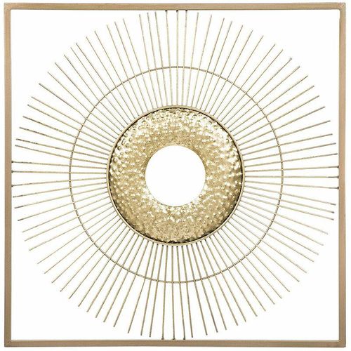 4251682200943 - Beliani - Wanddekoration Gold 50 x 50 cm im Strahlenkranz Design Quadratisch Modern - Gold