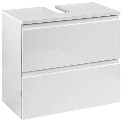 4250163735585 - Lomadox - Waschbeckenschrank COMO-03 Hochglanz weiß b x h x t ca 60 x 53 x 35cm - weiß