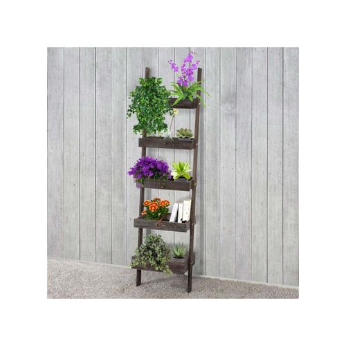 4052826150212 - Regal Standregal Pflanzregal Blumenständer 169x43x32cm Shabby-Look Shabby-Chic Vintage ~ braun 4052826150212 - Regal Standregal Pflanzregal Blumenständer 169x43x32cm Shabby-Look Shabby-Chic Vintage ~ braun