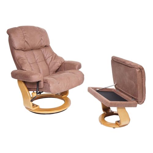 4057651519609 - MCA Relaxsessel Edmonton TV-Sessel Hocker 180kg belastbar Stoff Textil ~ braun Gestell naturbraun 4057651519609 - MCA Relaxsessel Edmonton TV-Sessel Hocker 180kg belastbar Stoff Textil ~ braun Gestell naturbraun