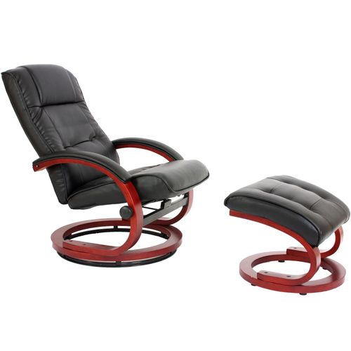 4057651067605 - Fernsehsessel Aprilia Kunstleder mit Hocker ~ schwarz 4057651067605 - Fernsehsessel Aprilia Kunstleder mit Hocker ~ schwarz