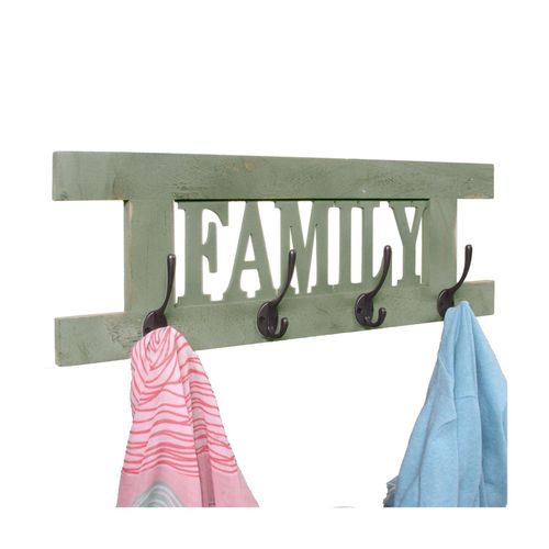 4057651262826 - Wandgarderobe MCW-C60 Family Garderobe Garderobenpaneel Shabby-Look Vintage 60x21cm ~ grün shabby 4057651262826 - Wandgarderobe MCW-C60 Family Garderobe Garderobenpaneel Shabby-Look Vintage 60x21cm ~ grün shabby