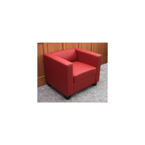 4052826135486 - Sessel Lille ~ Leder rot