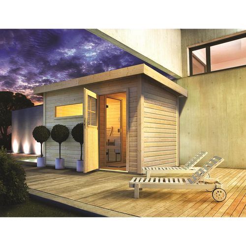 4010090474663 - Saunahaus Ondo 1 SET naturbelassen mit Ofen 9 kW Bio ext Strg Kabel Dachfolie Fenster 4010090474663 - Saunahaus Ondo 1 SET naturbelassen mit Ofen 9 kW Bio ext Strg Kabel Dachfolie Fenster