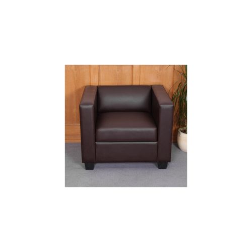 4052826125241 - Sessel Loungesessel Lille ~ Kunstleder coffee 4052826125241 - Sessel Loungesessel Lille ~ Kunstleder coffee