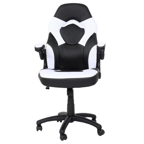 4057651787602 - Bürostuhl MCW-K13 Drehstuhl Gamingstuhl ergonomisch verstellbare Armlehne Kunstleder ~ schwarz-weiß 4057651787602 - Bürostuhl MCW-K13 Drehstuhl Gamingstuhl ergonomisch verstellbare Armlehne Kunstleder ~ schwarz-weiß