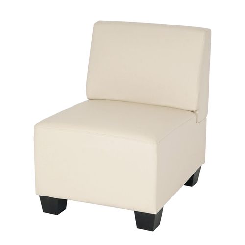 4052826123421 - Modular Sessel ohne Armlehnen Mittelteil Moncalieri Kunstleder ~ creme 4052826123421 - Modular Sessel ohne Armlehnen Mittelteil Moncalieri Kunstleder ~ creme