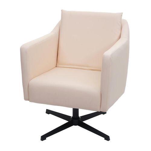 4057651422893 - Lounge-Sessel MCW-H93b Sessel Cocktailsessel Relaxsessel mit Fußkreuz drehbar ~ Kunstleder creme-beige 4057651422893 - Lounge-Sessel MCW-H93b Sessel Cocktailsessel Relaxsessel mit Fußkreuz drehbar ~ Kunstleder creme-beige