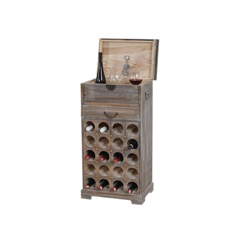4052826197194 - Weinregal Torre T323 Flaschenregal Regal für 20 Flaschen 94x48x31cm Shabby-Look Vintage ~ braun 4052826197194 - Weinregal Torre T323 Flaschenregal Regal für 20 Flaschen 94x48x31cm Shabby-Look Vintage ~ braun