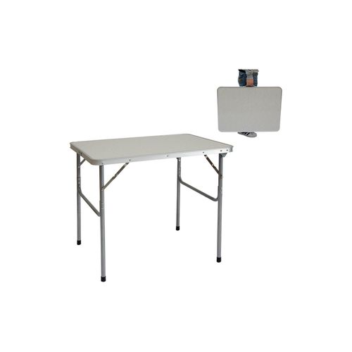4057216005516 - - Klappbarer Campingtisch 80x60x67 cm Leichtgewicht Klapptisch Reisetisch im Kofferformat Hell Grau - grau 4057216005516 - - Klappbarer Campingtisch 80x60x67 cm Leichtgewicht Klapptisch Reisetisch im Kofferformat Hell Grau - grau