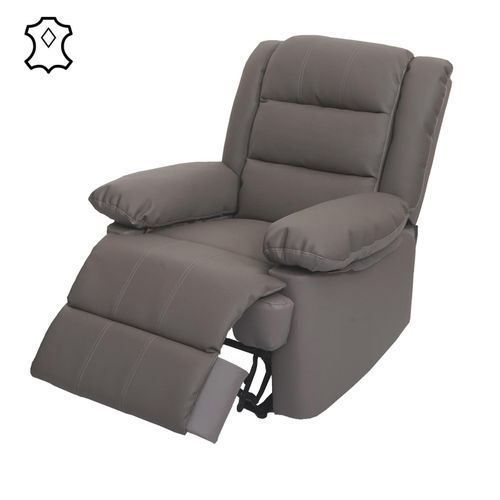 4057651532721 - Fernsehsessel MCW-G15 Relaxsessel Liege Sessel Leder + Kunstleder 101x87x100cm ~ taupe 4057651532721 - Fernsehsessel MCW-G15 Relaxsessel Liege Sessel Leder + Kunstleder 101x87x100cm ~ taupe