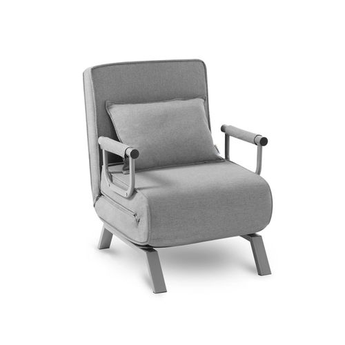 4260595753064 - Schlafsessel Schlafsofa Ted klappbar in Grau - Makika 4260595753064 - Schlafsessel Schlafsofa Ted klappbar in Grau - Makika