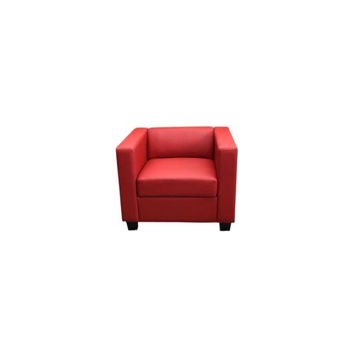 4052826131983 - Sessel Loungesessel Lille ~ Kunstleder rot