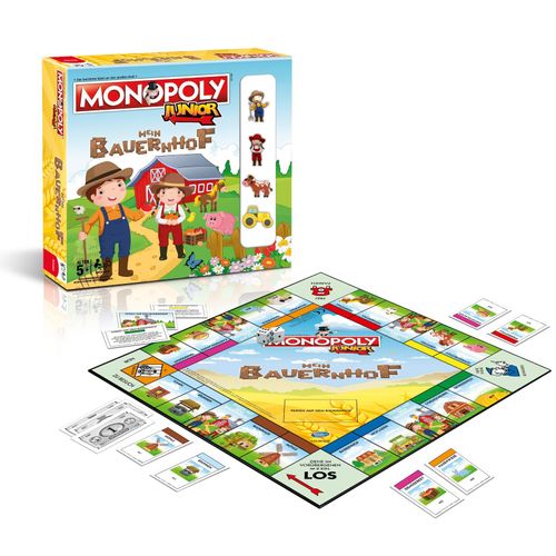 4035576044819 - Monopoly Junior - Mein Bauernhof Brettspiel Gesellschaftsspiel Kinder Spiel