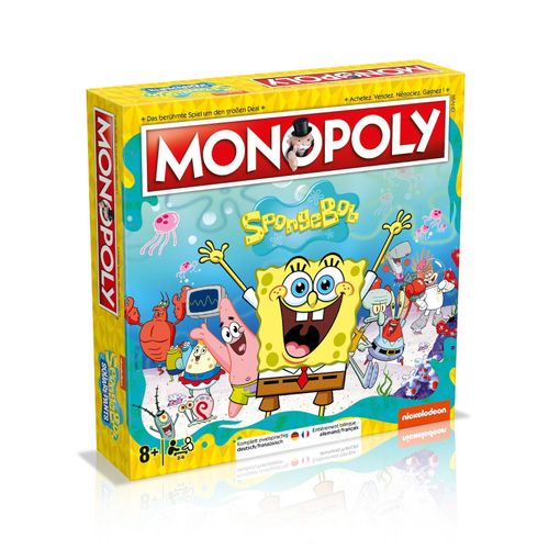 4035576046677 - Monopoly SpongeBob Schwammkopf Deutsch Französisch Edition Spiel Brettspiel