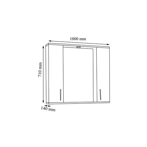 4051814423673 - Badspiegel Badschrank zeitlos Maße ca H 71 x B 100 x T 14 cm ausreichend Stauraum Spiegelschrank mit Beleuchtung - Silora XL Gr 100 grau (anthrazit) B100cm H71cm T14cm Holzwerkstoff Spiegel 4051814423673 - Badspiegel Badschrank zeitlos Maße ca H 71 x B 100 x T 14 cm ausreichend Stauraum Spiegelschrank mit Beleuchtung - Silora XL Gr 100 grau (anthrazit) B100cm H71cm T14cm Holzwerkstoff Spiegel