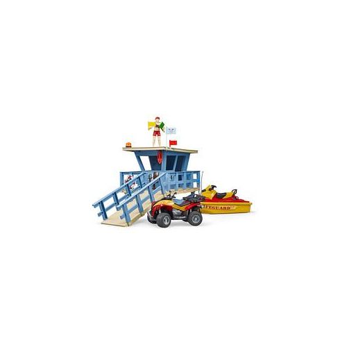 4001702627805 - bworld Life Guard Station mit Quad und Personal Water Craft Spielfigur