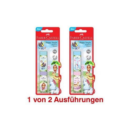 9555684687319 - FABER-CASTELL Radiergummis Radierer Happy Jungle 2St farbsortiert