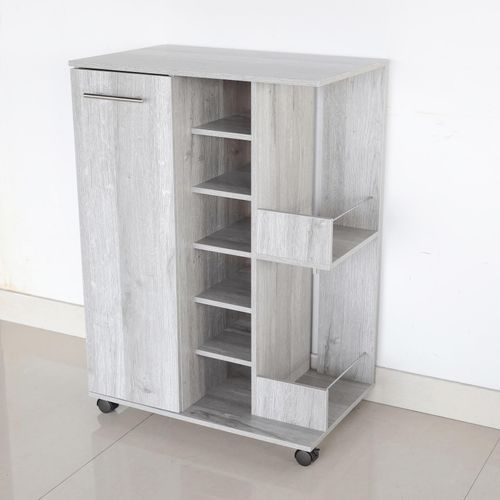 4251094809291 - Better Home Weinschrank mit Rollen 37x60x82 cm Weinregal Weinflaschenregal Regal Rollregal Rollschrank