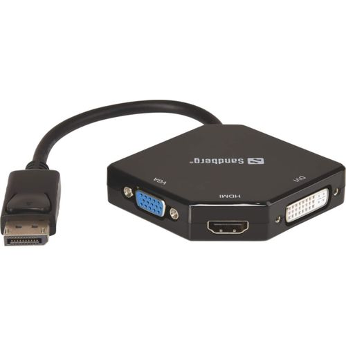 5705730509117 - Adapter DP>HDMI+DVI+VGA - Videokonverter - DisplayPort - DVI HDMI VGA