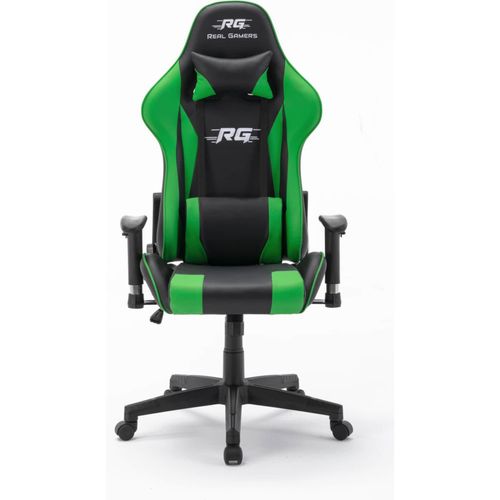 4059865090356 - Gaming Computerstuhl Real Gamers Pro schwarz grün Drehstuhl Gamer Büro Stuhl