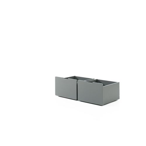 5420070239257 - Vipack - Schubladen-Set best aus 2 Schubkästen auf Rollen MDF grau lackiert 5420070239257 - Vipack - Schubladen-Set best aus 2 Schubkästen auf Rollen MDF grau lackiert