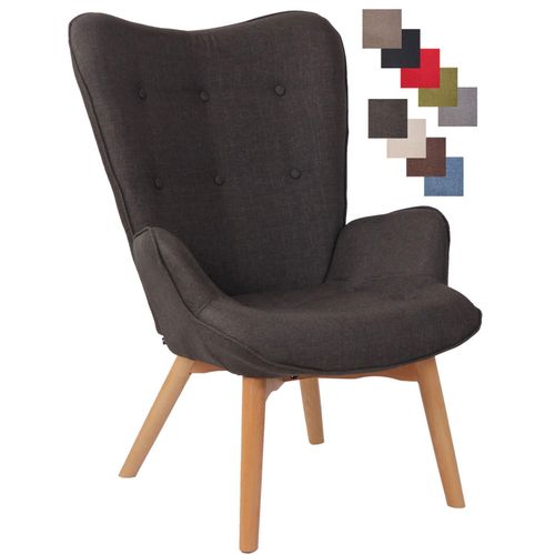 4251563476207 - Lounger Durham Mit Stoffbezug I Ohrensessel Mit Buchenholz Gestell I Loungesessel Mit Max Belastbarkeit Bis 136 kg