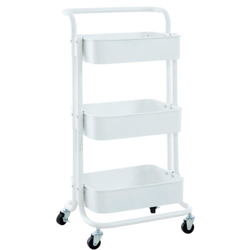 4251756446833 - Trolley Mailo I Arbeitswagen Mit 3 Ebenen I Beistelltisch Mit Rollen I Metall Rollwagen Mit 2 Bremsen I Servierwagen 4251756446833 - Trolley Mailo I Arbeitswagen Mit 3 Ebenen I Beistelltisch Mit Rollen I Metall Rollwagen Mit 2 Bremsen I Servierwagen