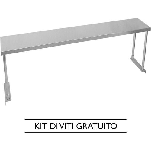 5055986118930 - KuKoo Gastronomie Edelstahl Aufsatzbord Aufsatzboard Edelstahl Küchenregal Restaurant Gastro Ausstattung Regal 180cm - Silber 5055986118930 - KuKoo Gastronomie Edelstahl Aufsatzbord Aufsatzboard Edelstahl Küchenregal Restaurant Gastro Ausstattung Regal 180cm - Silber