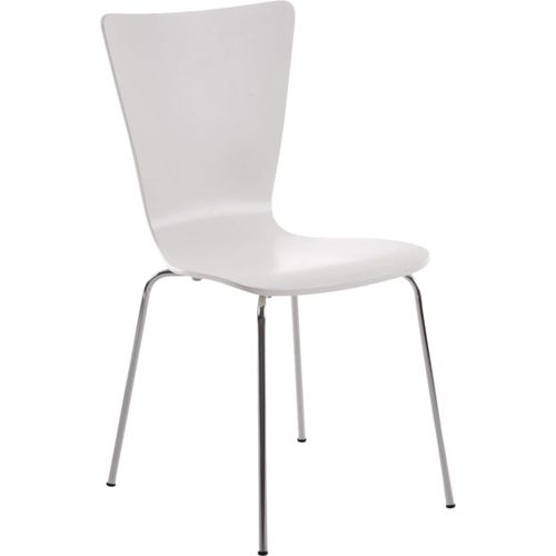 4251152625245 - Stapelstuhl Aaron Ergonomisch Geformter Konferenzstuhl Mit Holzsitz Und Metallgestell I Platzsparender Stuhl Mit Pflegeleichter Sitzfläche