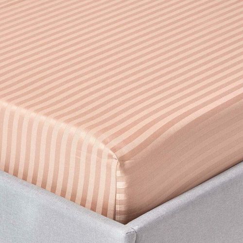 5055967405134 - Damast Spannbettlaken taupe beige Fadendichte 330 90 x 190 cm - Beige - Homescapes