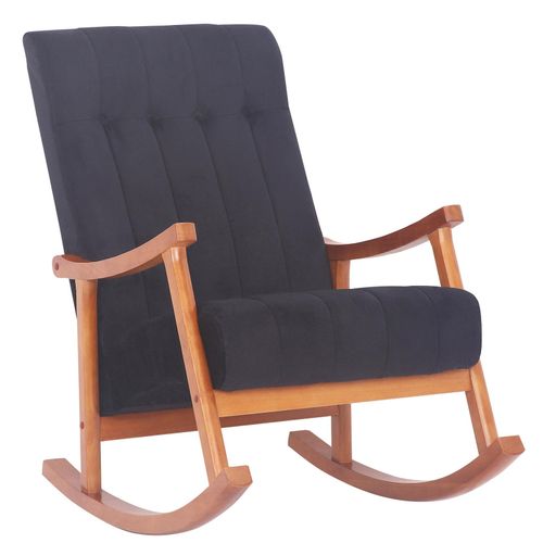 4251756449612 - Schaukelstuhl Saltillo Samtbezug I Lounge Schwingstuhl Mit Holzgestell I Relaxsessel Und Lesesessel I Für Wohnzimmer Und Schlafzimmer 4251756449612 - Schaukelstuhl Saltillo Samtbezug I Lounge Schwingstuhl Mit Holzgestell I Relaxsessel Und Lesesessel I Für Wohnzimmer Und Schlafzimmer